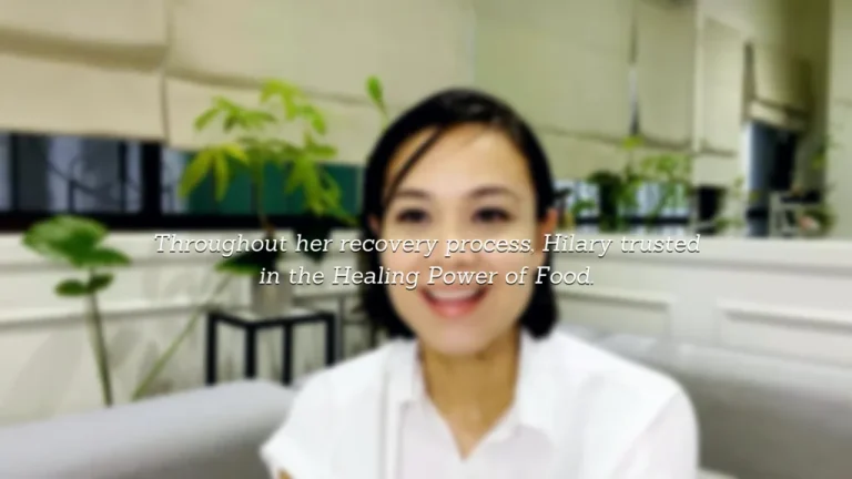 cancer survivor taking control of her health through food